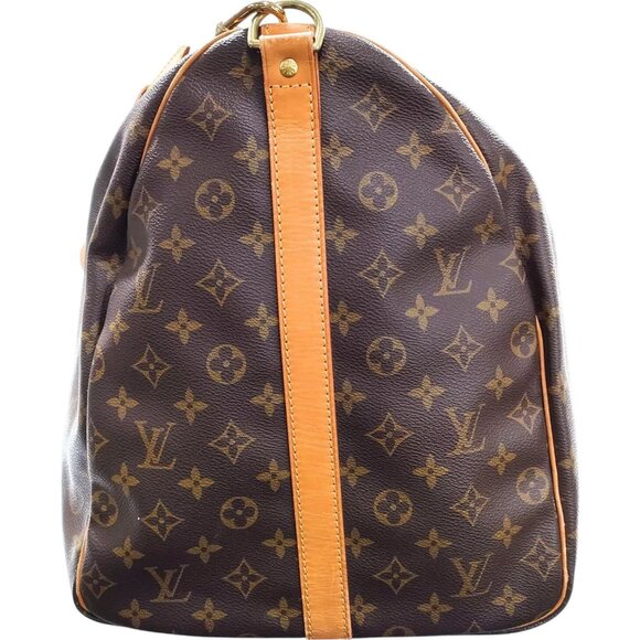 756737BJ (EH) Louis Vuitton Travel Bag Keepall Bandouliere 55 Brown Monogram - Picture 5 of 13